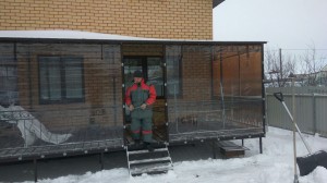 Установка мягких окон на веранду, Высокая гора, Пленка 500 микрон